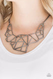 Paparazzi Necklace - World Shattering - Black