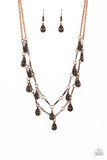 Paparazzi Necklace - Galapagos Gypsy - Copper