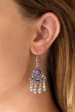 Paparazzi Earring - No Place Like HOMESTEAD - Purple