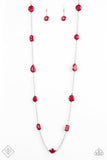 Paparazzi Necklace - Color Me Carefree - Red