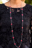 Paparazzi Necklace - Color Me Carefree - Red