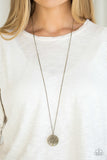 Paparazzi Necklace - Save The Trees - Brass