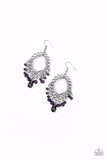 Paparazzi Earring - Just Say NOIR - Purple