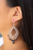 Paparazzi Earring - Just Say NOIR - Purple