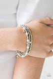 Paparazzi Bracelet - GRANDIOSE Slam - Silver