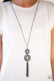 Paparazzi Necklace - Timelessly Tasseled - Black