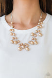Paparazzi Necklace - Soon To Be Mrs. - Brown