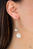 Paparazzi Earring - Timelessly Traditional - White