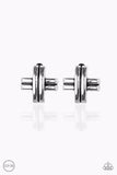 Paparazzi Earring - Couture Crossover - Silver Clip-On (Copy)
