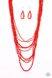 Paparazzi Necklace - Totally Tonga - Red