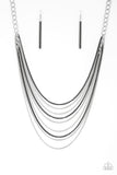 Paparazzi Necklace - Rebel Rainbow - Black