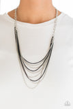 Paparazzi Necklace - Rebel Rainbow - Black