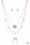 Paparazzi Necklace - Lunar Lotus - Blue