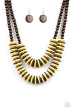 Paparazzi Necklace - Dominican Disco - Yellow