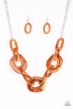 Paparazzi Necklace - Courageously Chromatic - Brown