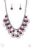 Paparazzi Necklace - Really Rococo - Purple