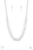 Paparazzi Necklace - Block Party Princess - White
