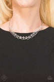 Paparazzi Necklace - Block Party Princess - White