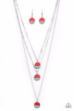 Paparazzi Necklace - Rural Reconstruction - Red