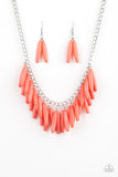 Paparazzi Necklace - Full Of Flavor - Orange