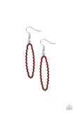 Paparazzi Earring - A Little GLOW-mance - Red