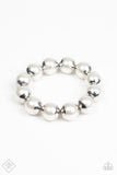 Paparazzi Bracelet - One Woman Show-STOPPER - White