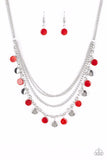 Paparazzi Necklace - Beach Flavor - Red