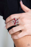 Paparazzi Ring - Gardens of Grandeur - Red