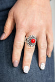Paparazzi Ring - Poppy Pep - Red