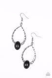 Paparazzi Earring - Pony Up - Black