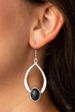 Paparazzi Earring - Pony Up - Black