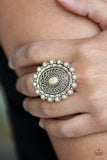 Paparazzi Ring - Mesa Mandala - White