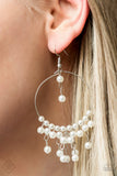 Paparazzi Earring - Now On Broadway - White