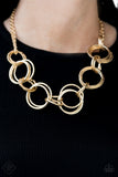 Paparazzi Necklace - Jump Into The Ring - Gold