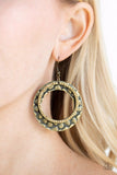 Paparazzi Earring - Cinematic Shimmer - Brass