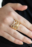 Paparazzi Ring - High Rollin - Gold