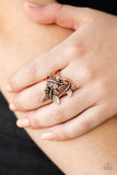 Paparazzi Ring - Full Of Flutter - Copper