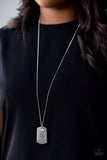 Paparazzi Necklace - Home Of The Free - White