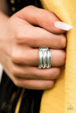 Paparazzi Ring - Rough Around The Edges - Silver