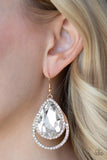 Paparazzi Earring - Famous - Gold