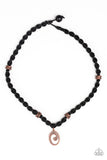 Paparazzi Urban Necklace - Surfer Spiral - Copper