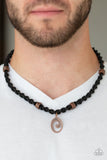Paparazzi Urban Necklace - Surfer Spiral - Copper