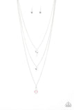 Paparazzi Necklace - Secret Heart - Pink