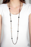 Paparazzi Necklace - Duchess Dazzle - Copper