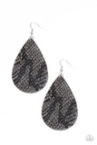 Paparazzi Earring - Hiss, Hiss - Silver