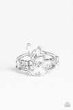 Paparazzi Ring - Rhinestone Stunner - White