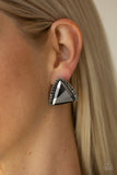 Paparazzi Earring - Exalted Elegance - Silver