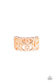 Paparazzi Ring - Tell Me How You Really FRILL - Rose Gold