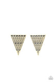 Paparazzi Earring - Terra Tricolor - Brass