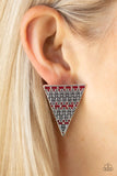 Paparazzi Earring - Terra Tricolor - Red